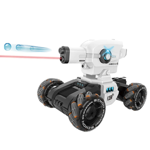 ماشین کنترلی شارژی لیزری نگهبان تیر ژله ای پرتاب کن Mecha Guardian Water Bomb Spray Car Remote Control 1:12 -اسباب بازی
